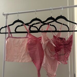 Assorted Pink Tops & Bodysuit